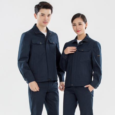 春秋长袖工作服套装定做