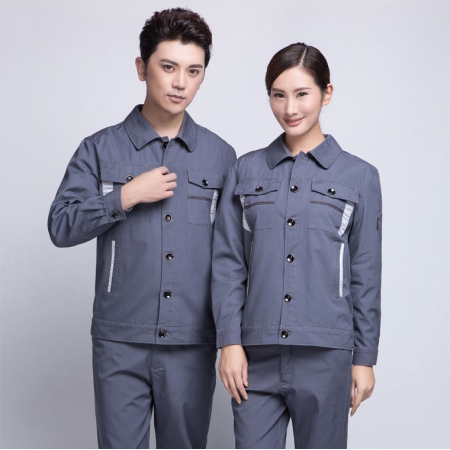 春秋长袖工作服套装定做